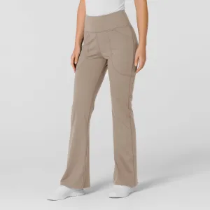 RENEW Knit Women's Flare Yoga Scrub Pant - Haze