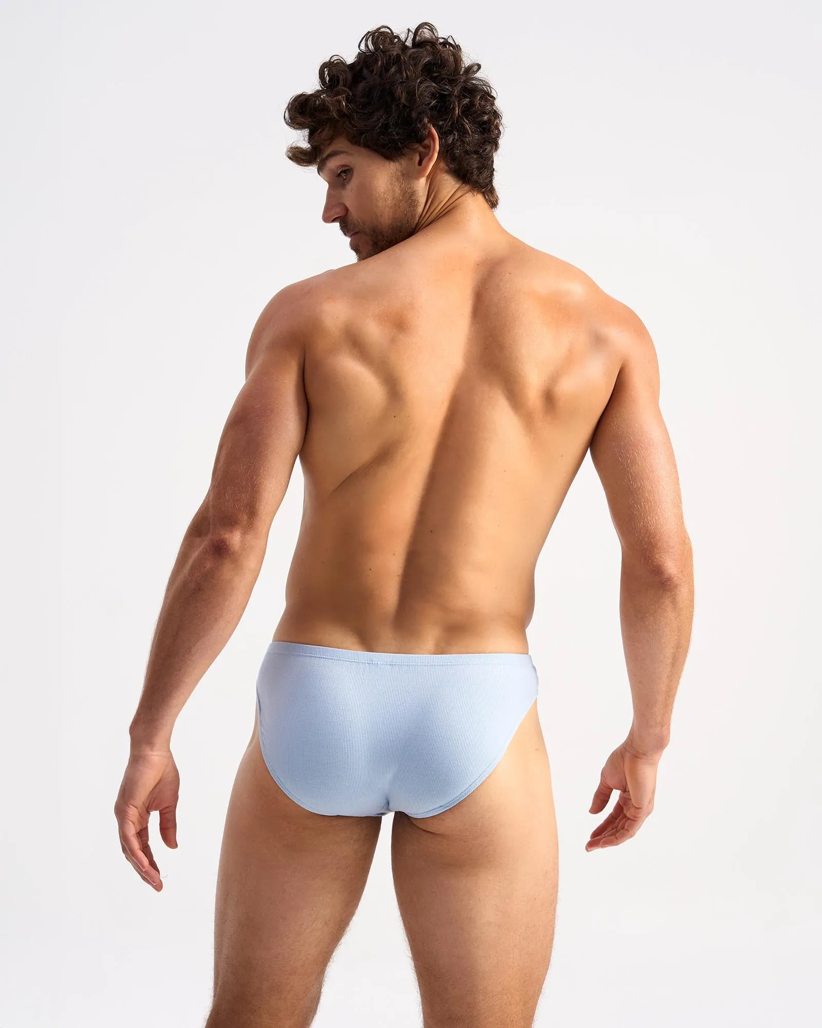 Retro Bikini Brief - Blue