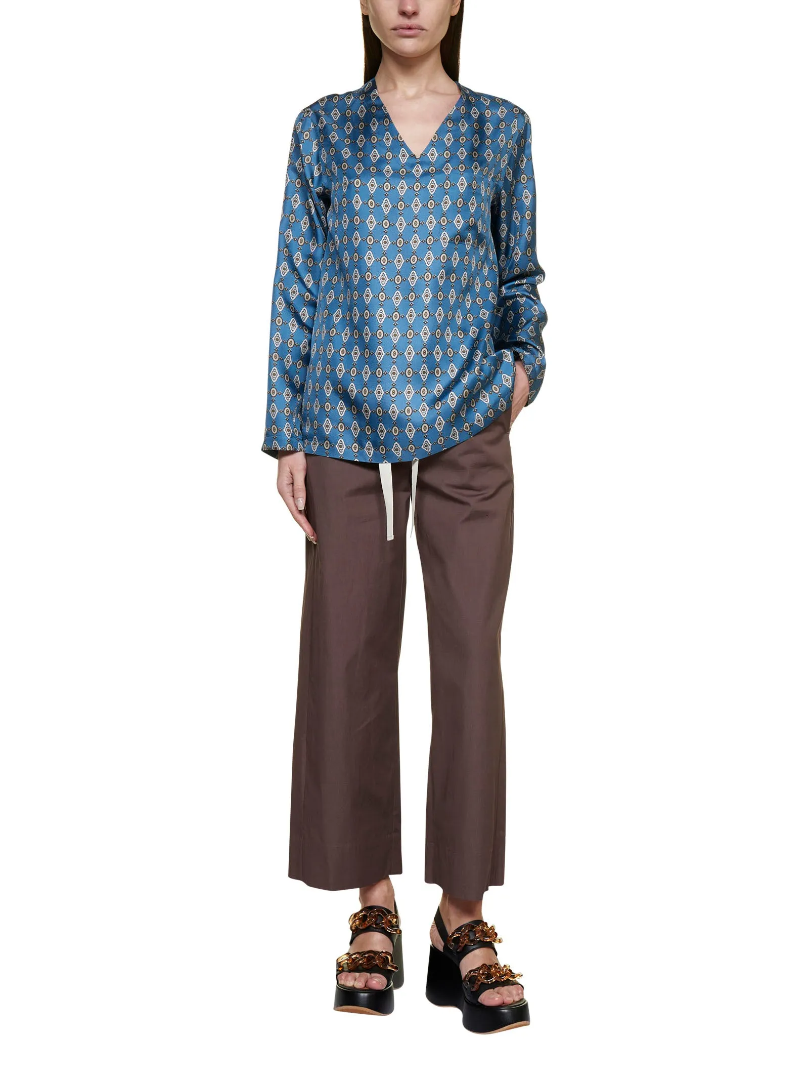 'S Max Mara Bronzo Cropped Pants