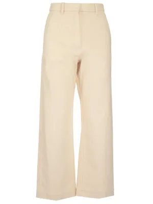 'S Max Mara Wide-Leg Cropped Trousers