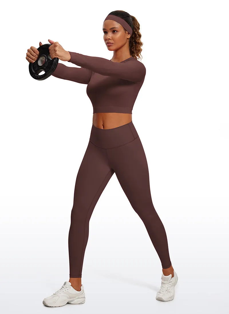 Seamless Cropped Long Sleeve Slim Fit