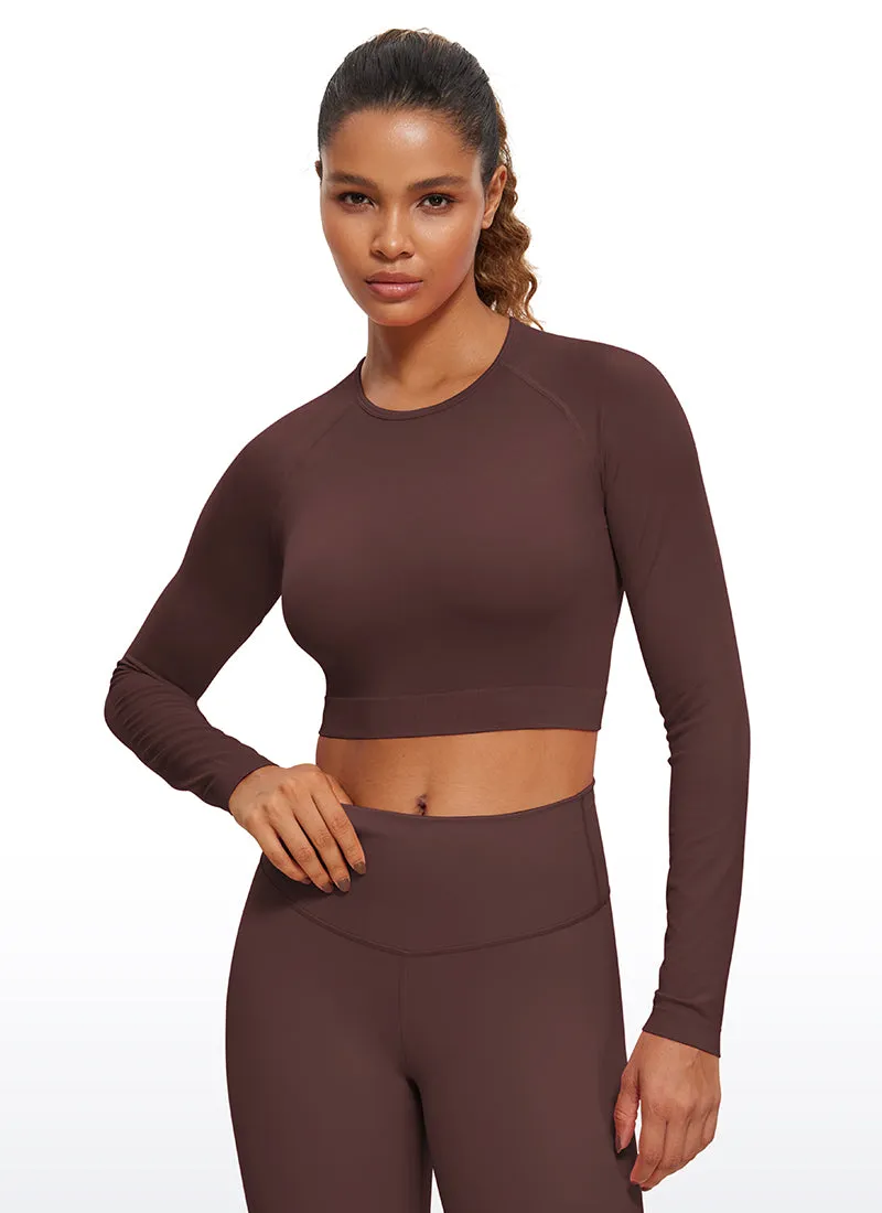 Seamless Cropped Long Sleeve Slim Fit
