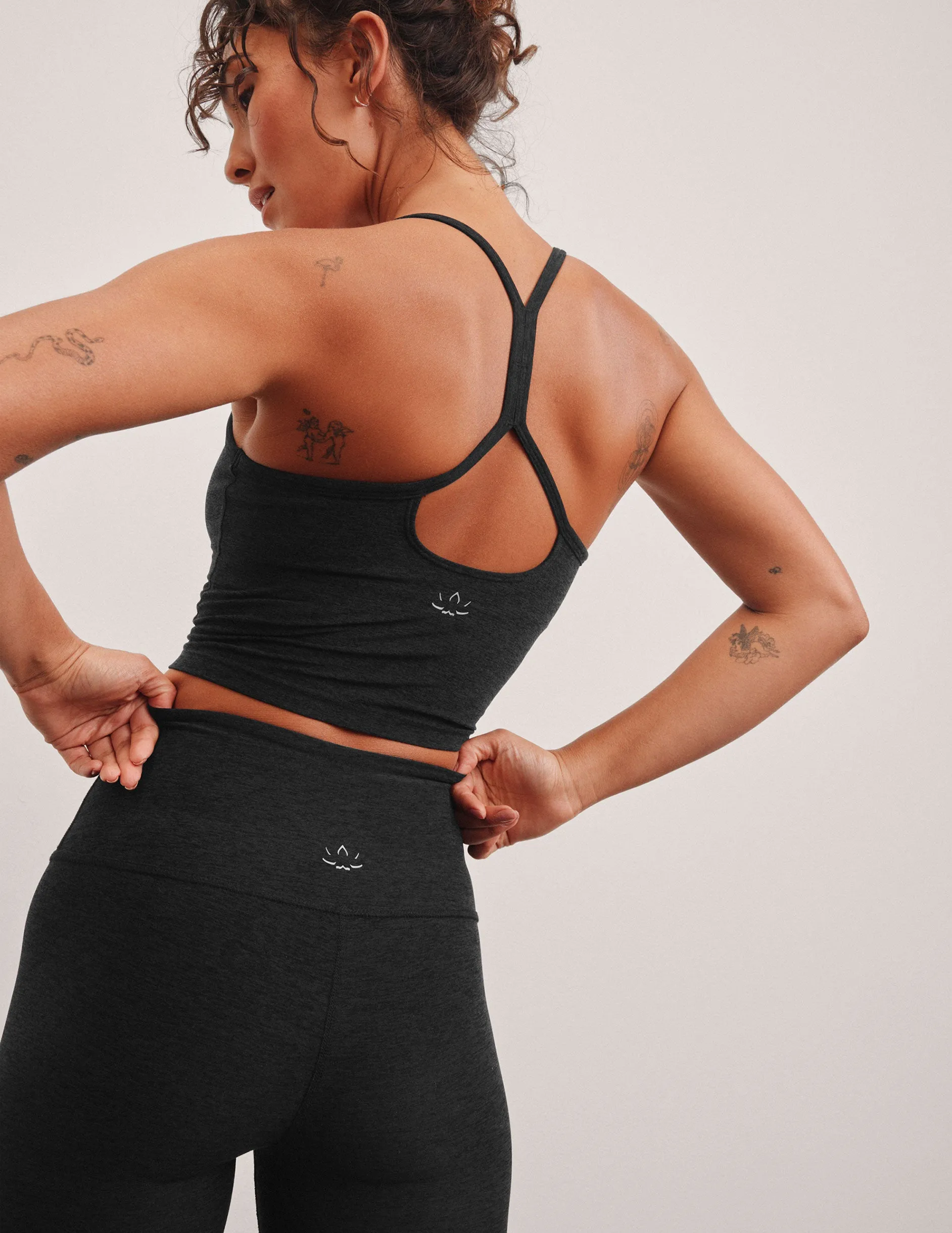 Spacedye Slim Racerback Cropped Tank