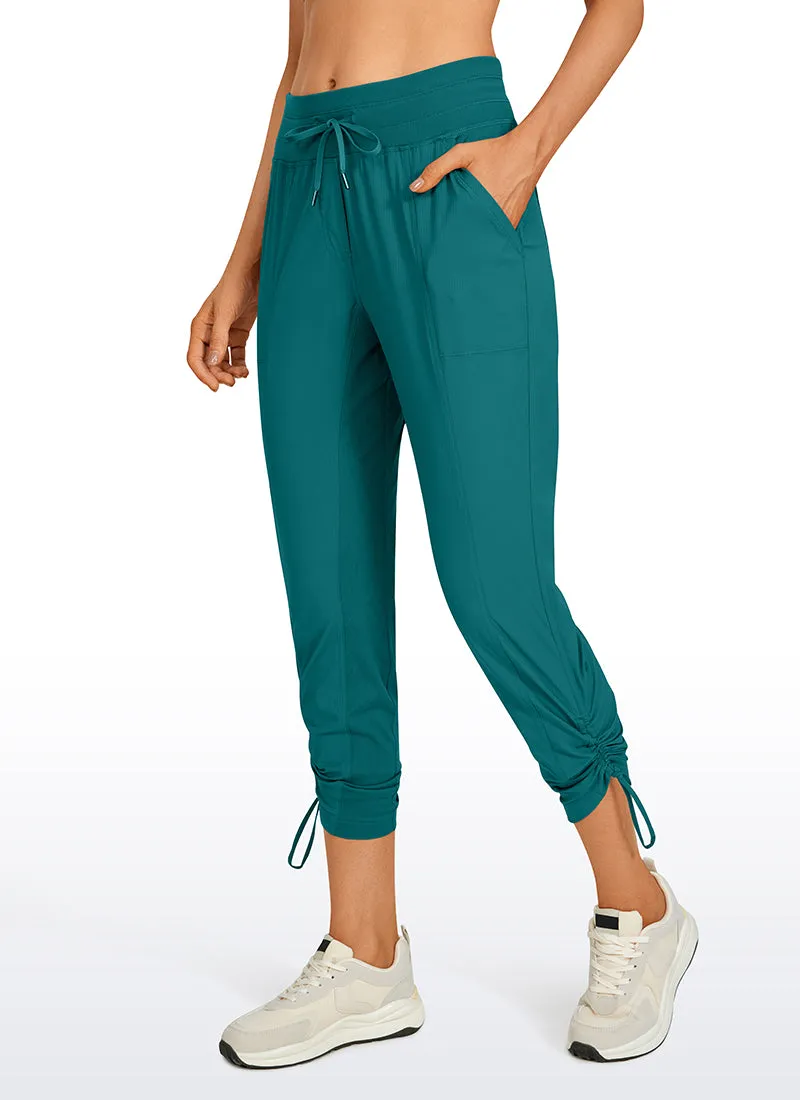 Striped Pants with Pockets 27''- Cinched Leg