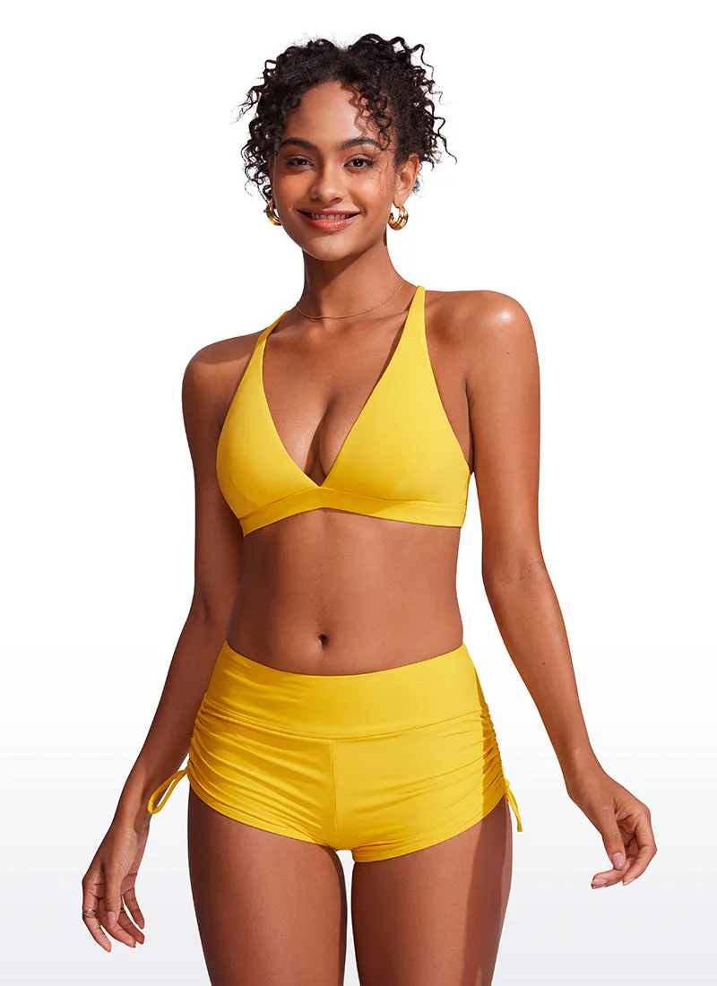 Sunshine V Neck Bikini Tops Criss Cross Back