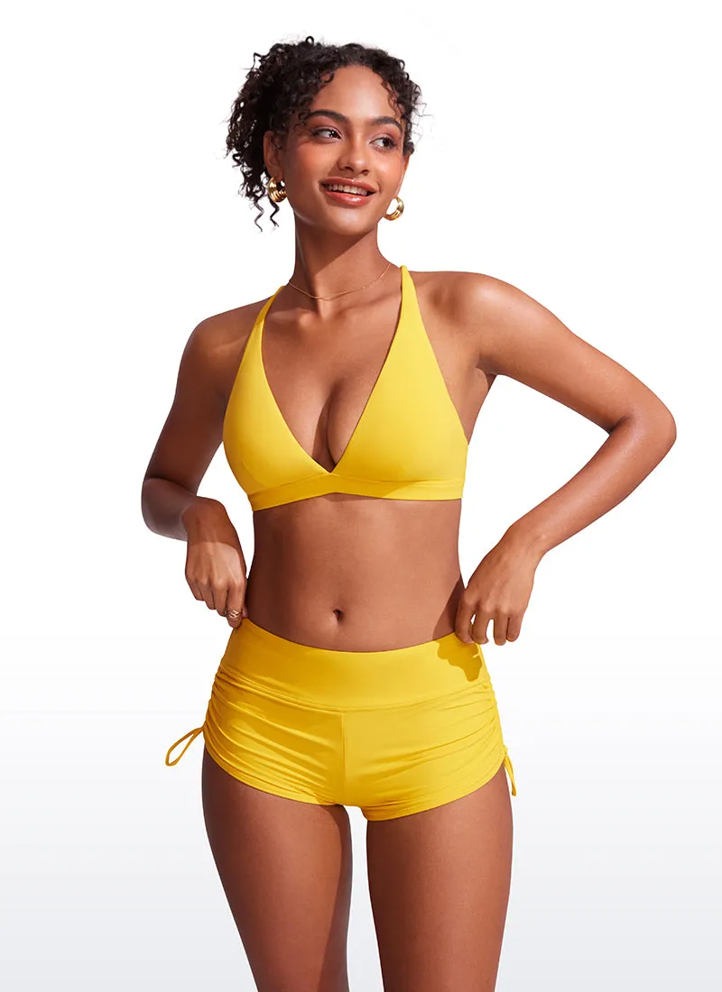 Sunshine V Neck Bikini Tops Criss Cross Back