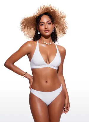 Sunshine V Neck Bikini Tops Criss Cross Back