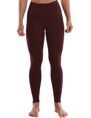 Super High Waist Yoga Pants mahoganymaroon