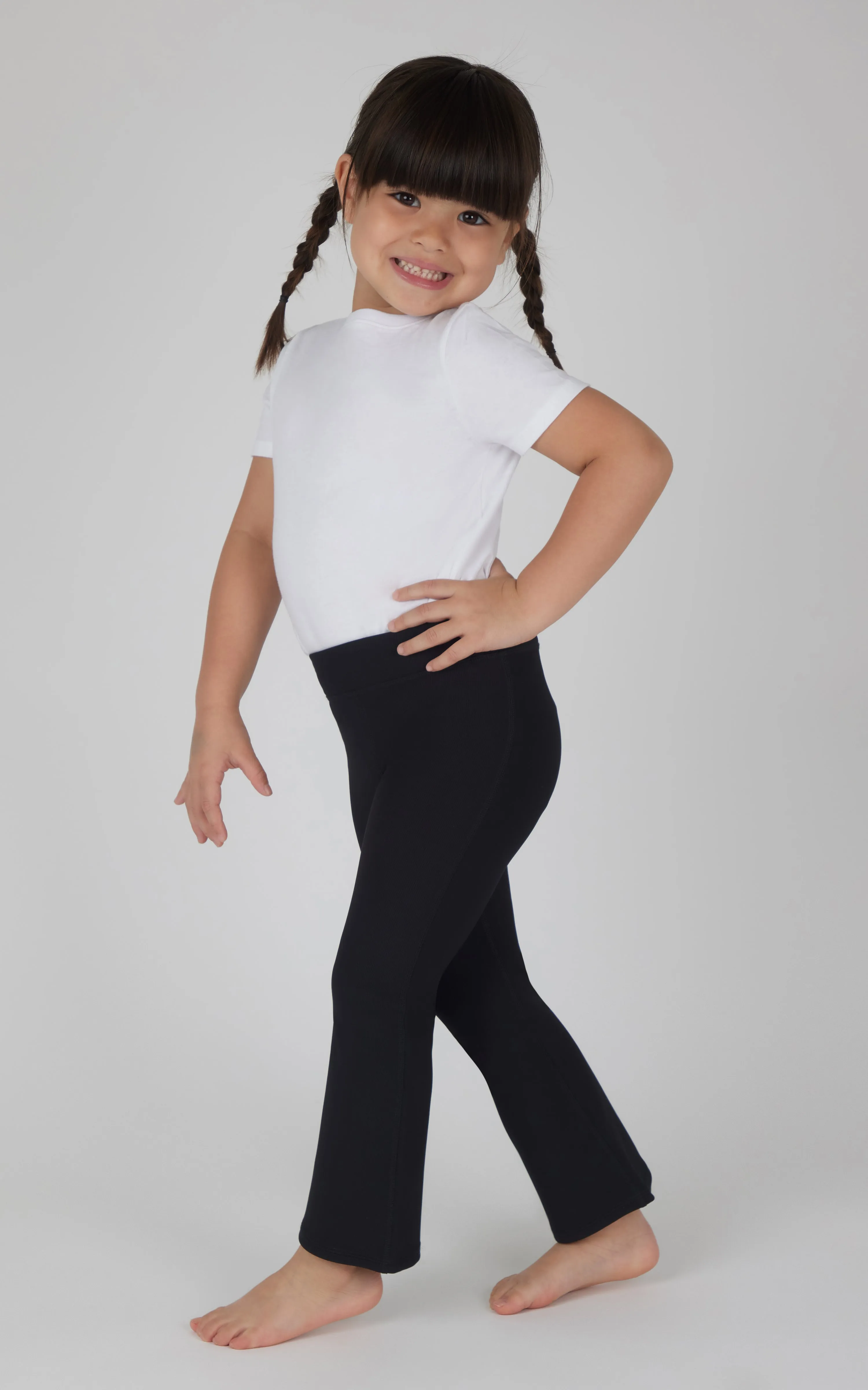 Toddler Girls 2 PK Ribbed Flared Pant