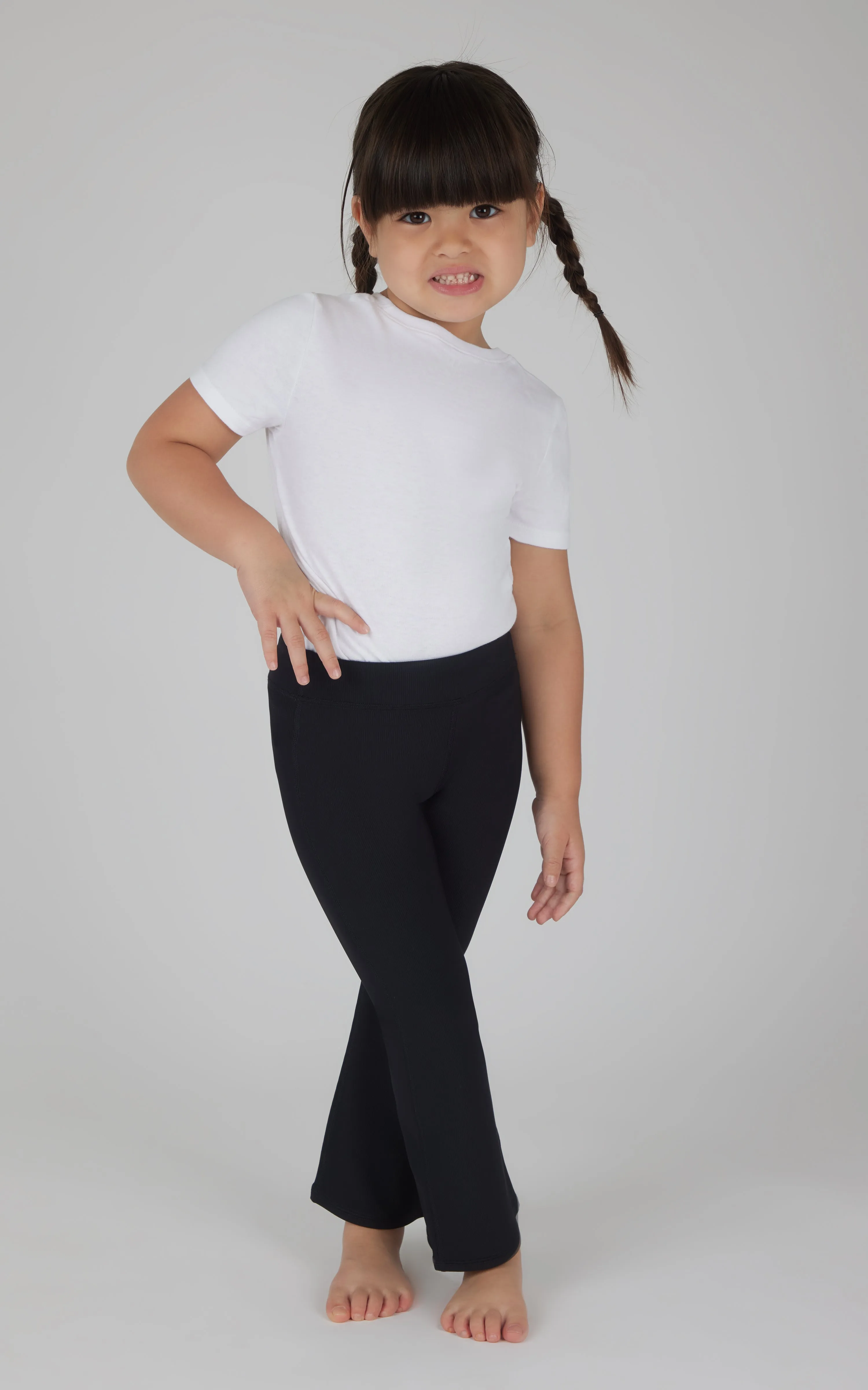 Toddler Girls 2 PK Ribbed Flared Pant