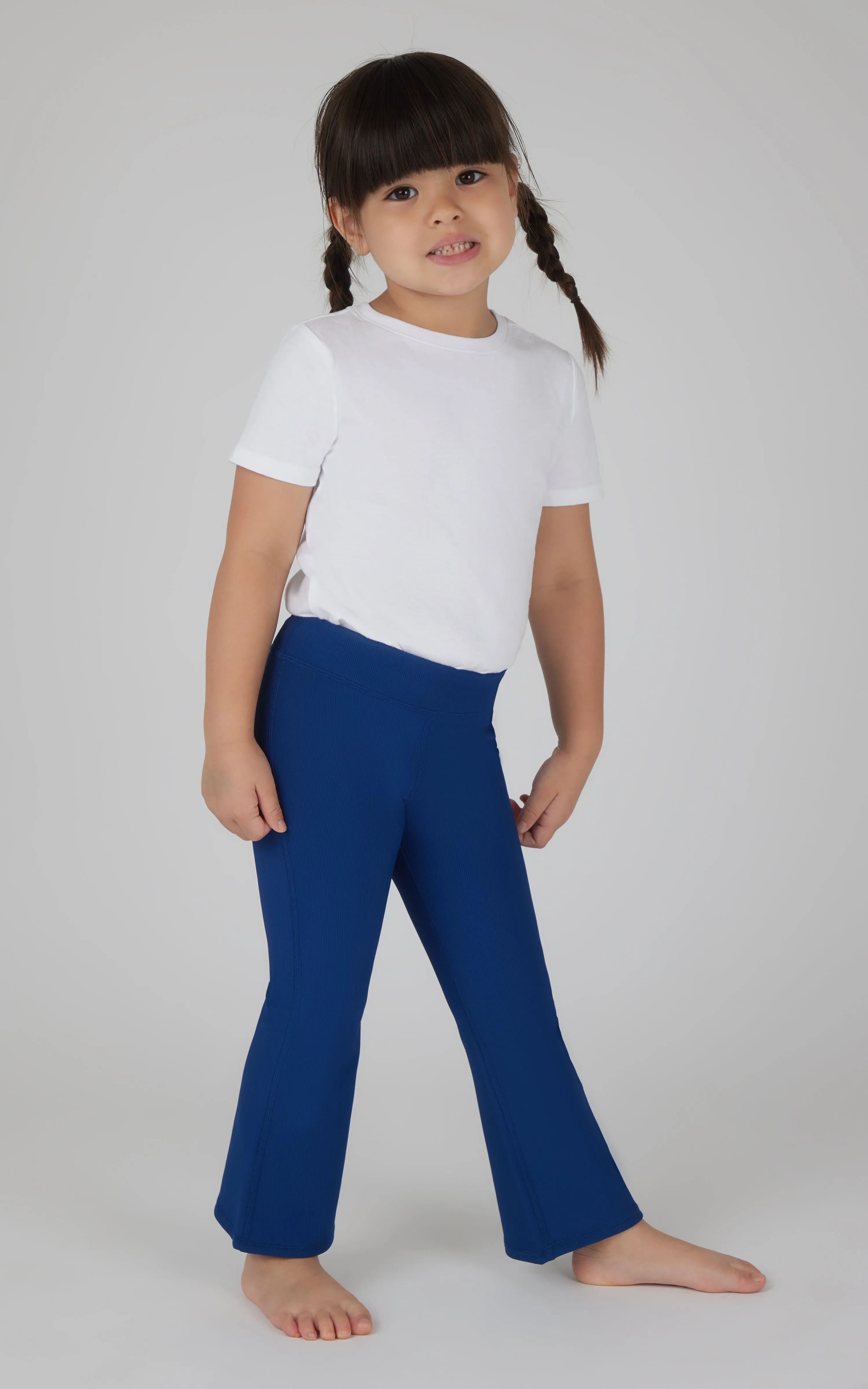 Toddler Girls 2 PK Ribbed Flared Pant