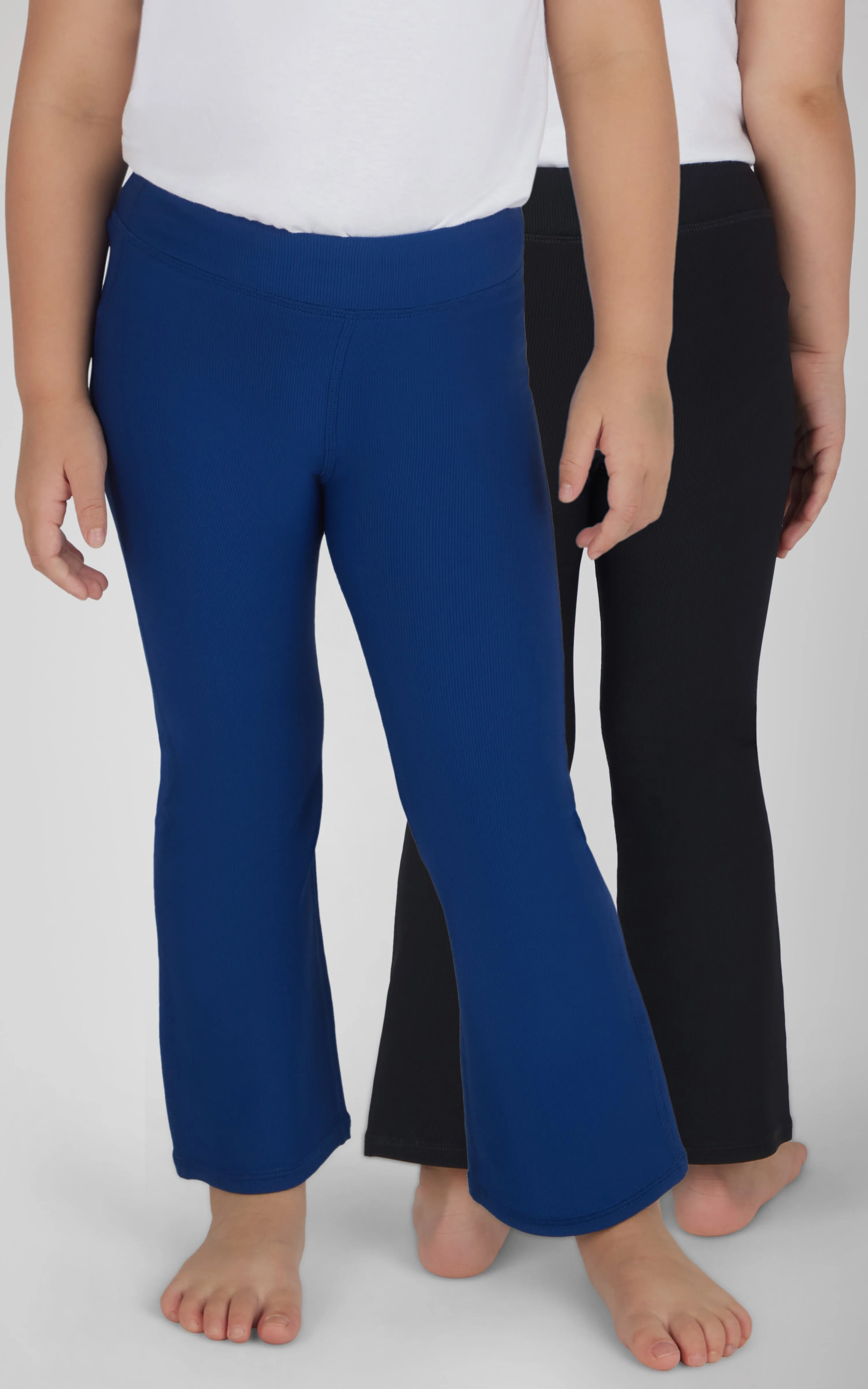 Toddler Girls 2 PK Ribbed Flared Pant