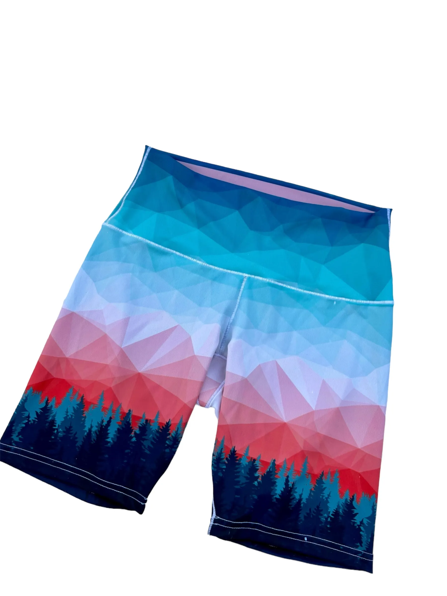 Treeline Trail Biker Yoga Shorts