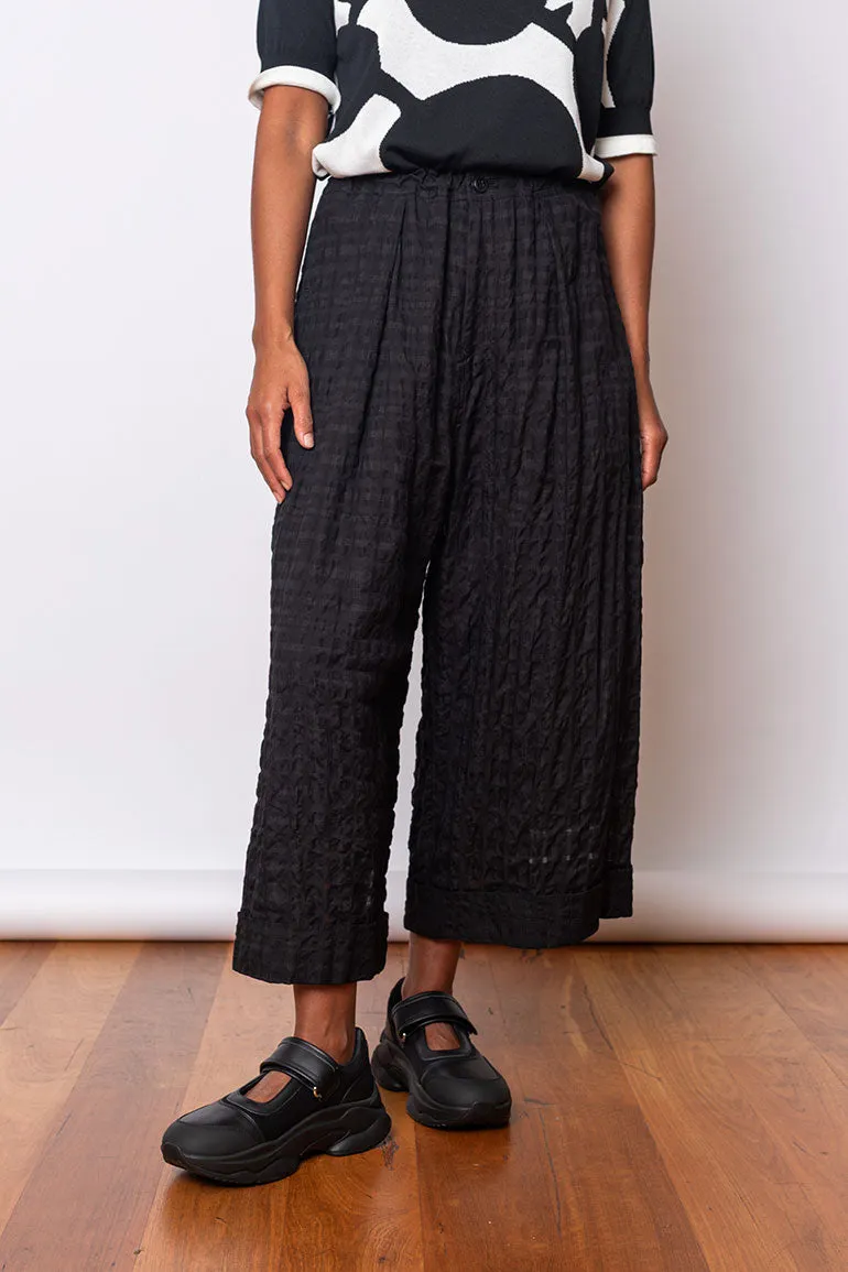 Tucked Mackin Pants - Black Plaid