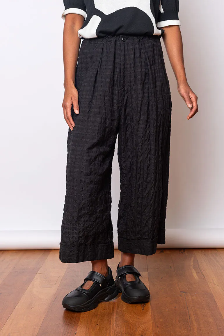 Tucked Mackin Pants - Black Plaid