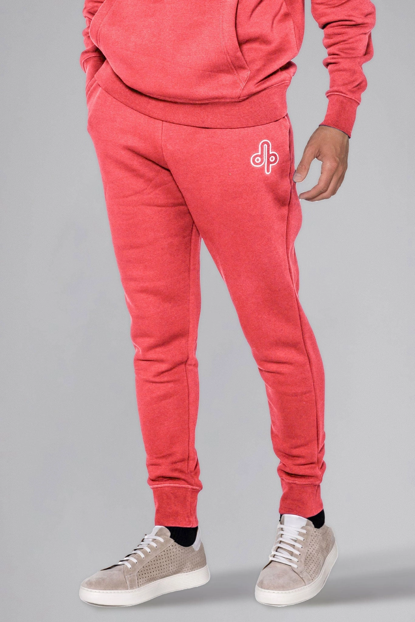 Unisex Cotton Sweatpants - Coral