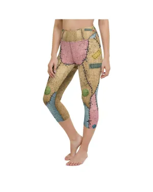 Voodoo Doll Patch Yoga Capris