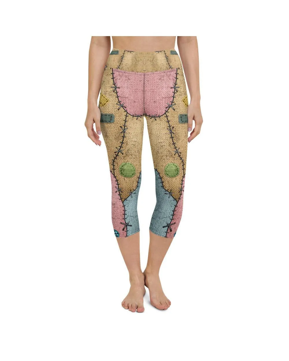 Voodoo Doll Patch Yoga Capris