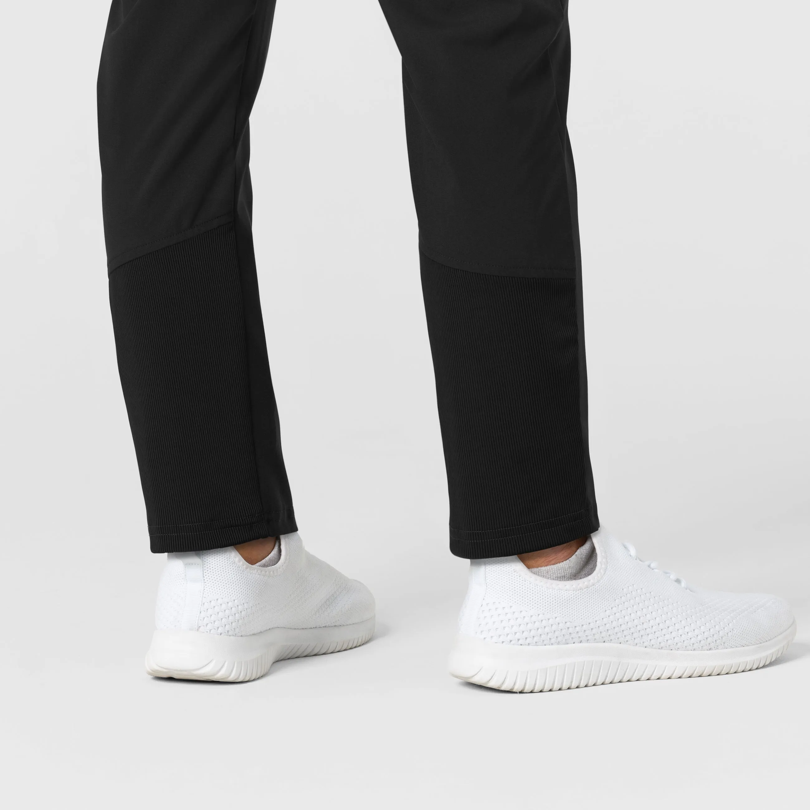 W123 Women's Flex-n-Reach Track Scrub Pant - Black