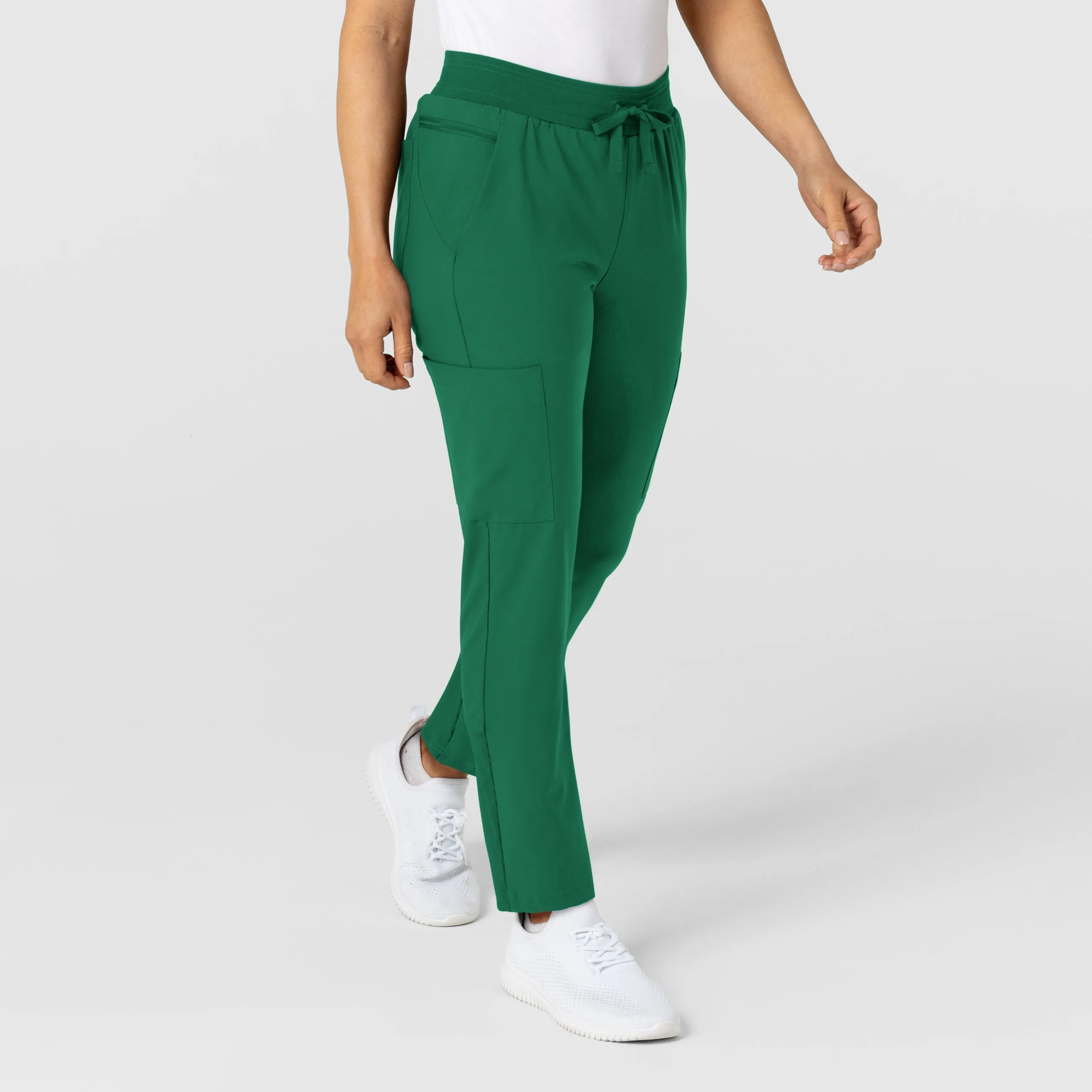 W123 Women's Flex-n-Reach Track Scrub Pant - Hunter