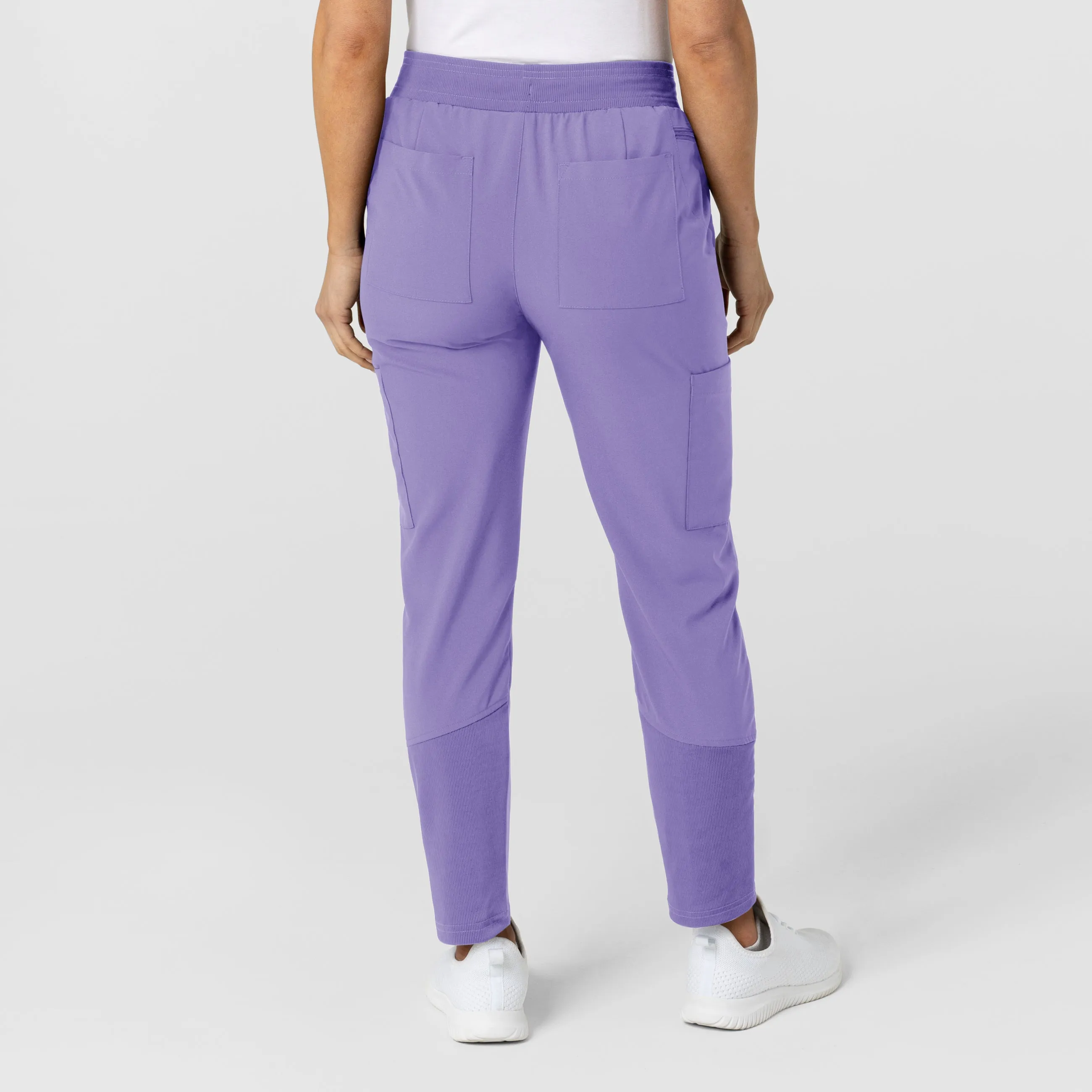 W123 Women's Flex-n-Reach Track Scrub Pant - Iris Purple