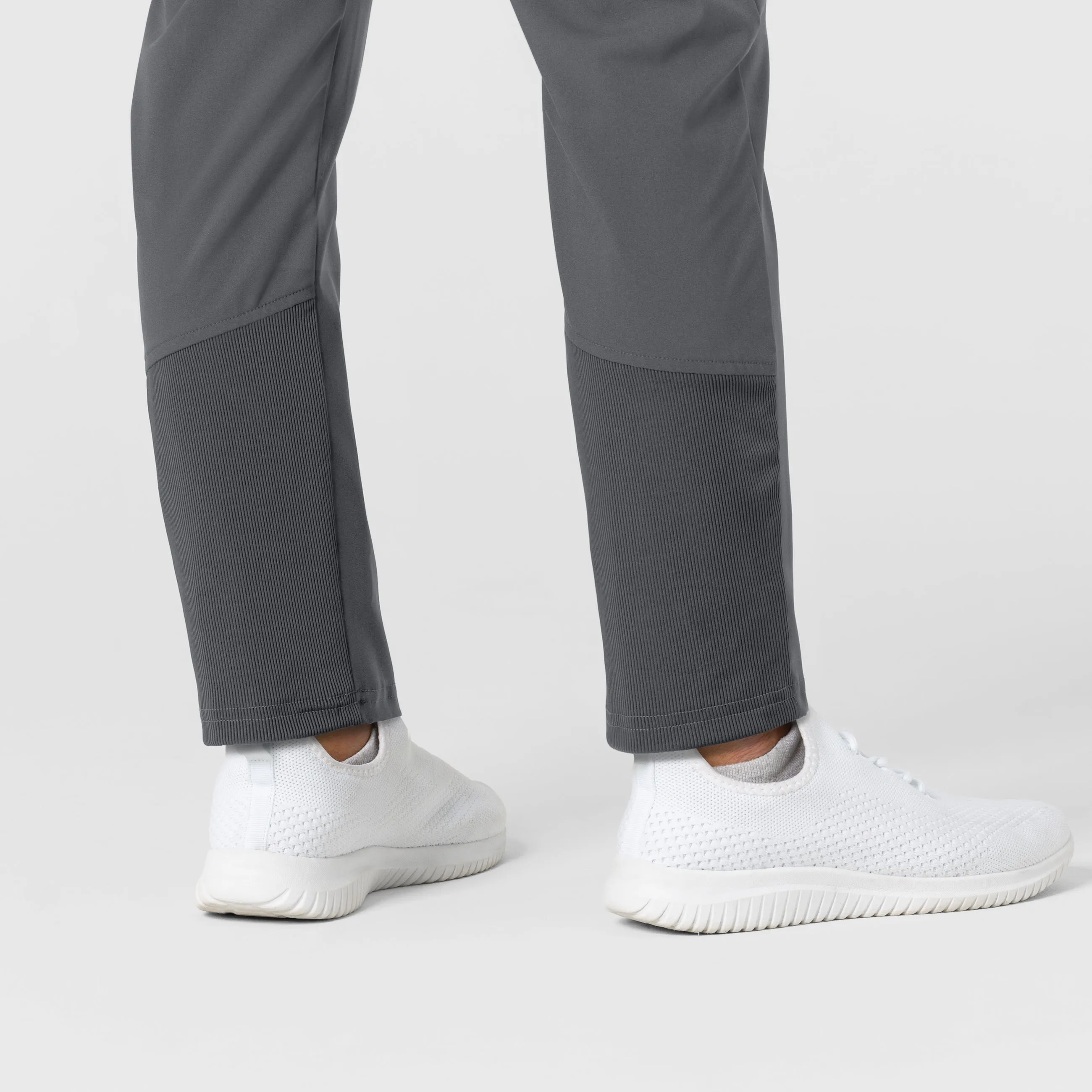 W123 Women's Flex-n-Reach Track Scrub Pant - Pewter