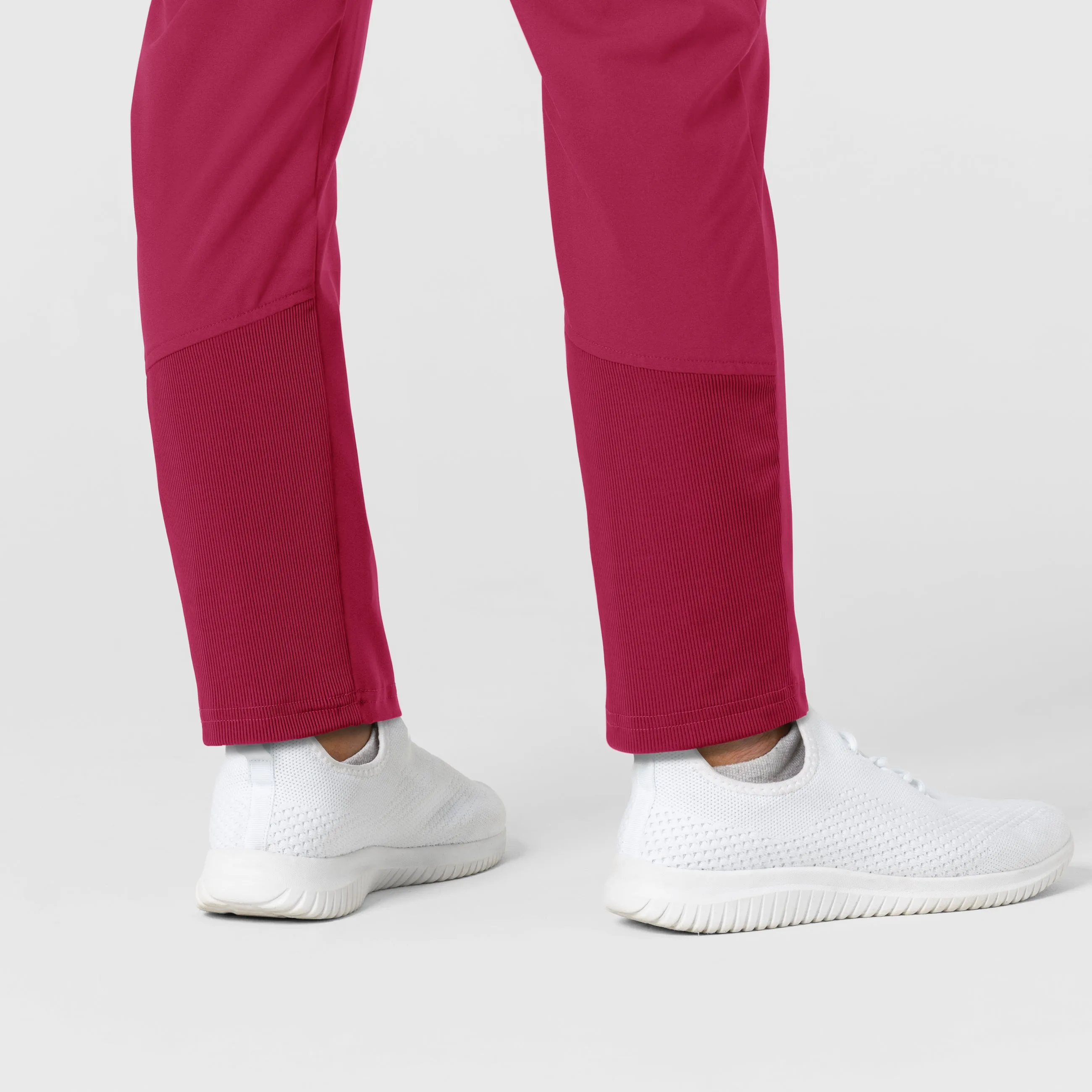 W123 Women's Flex-n-Reach Track Scrub Pant - Viva Magenta