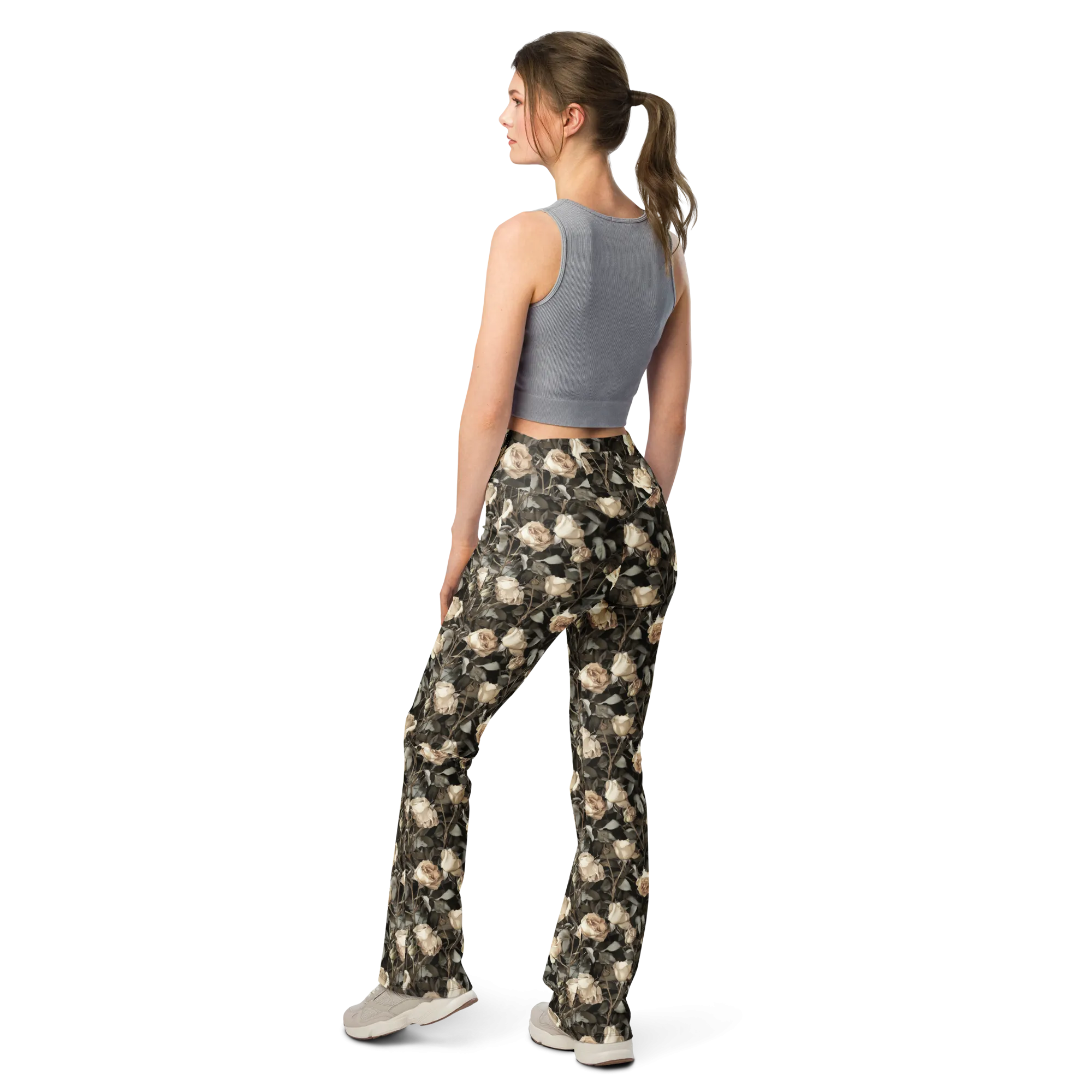 Wilted Rose Flare Leggings