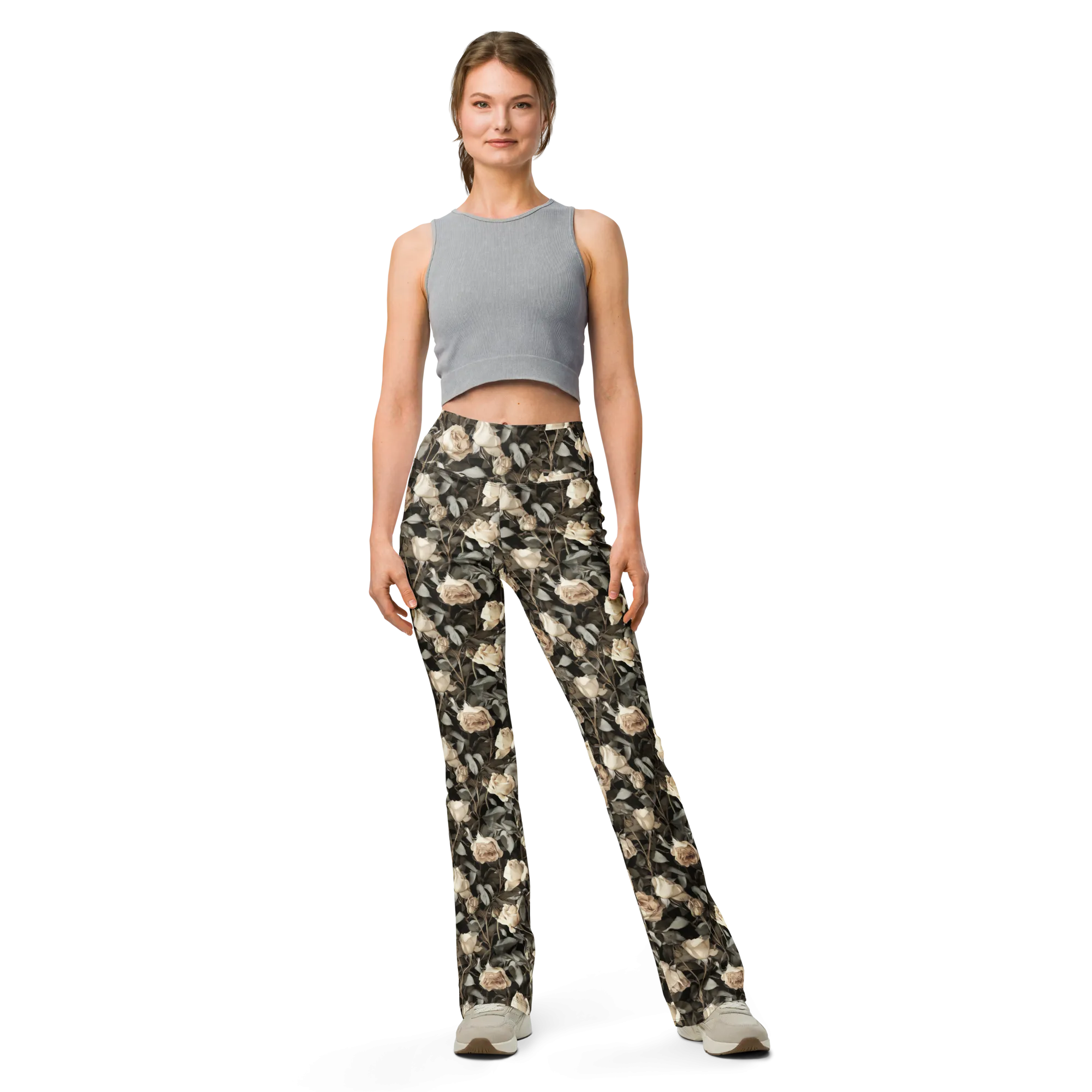 Wilted Rose Flare Leggings