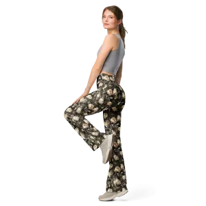 Wilted Rose Flare Leggings