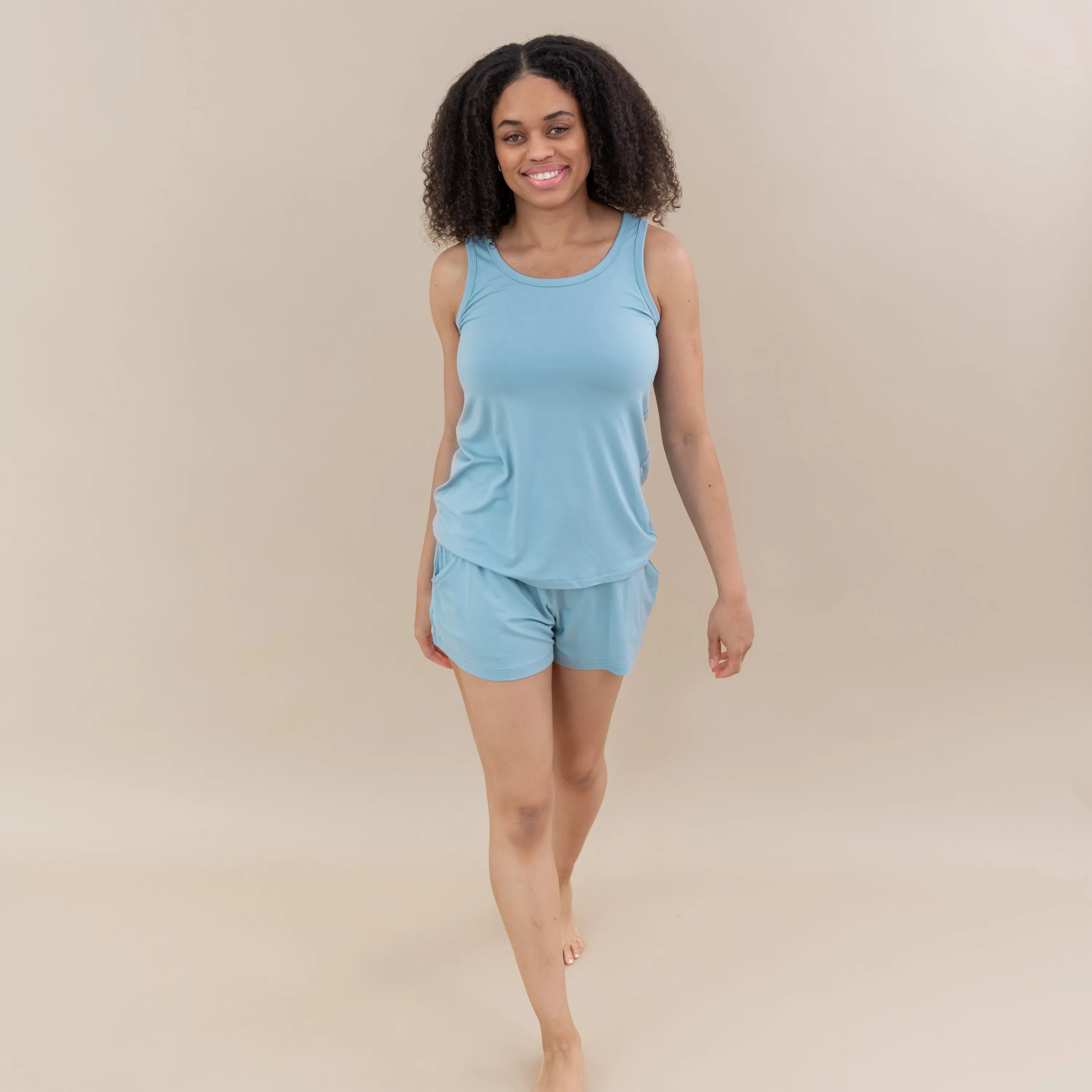 Women’s Tank Set in Dusty Blue