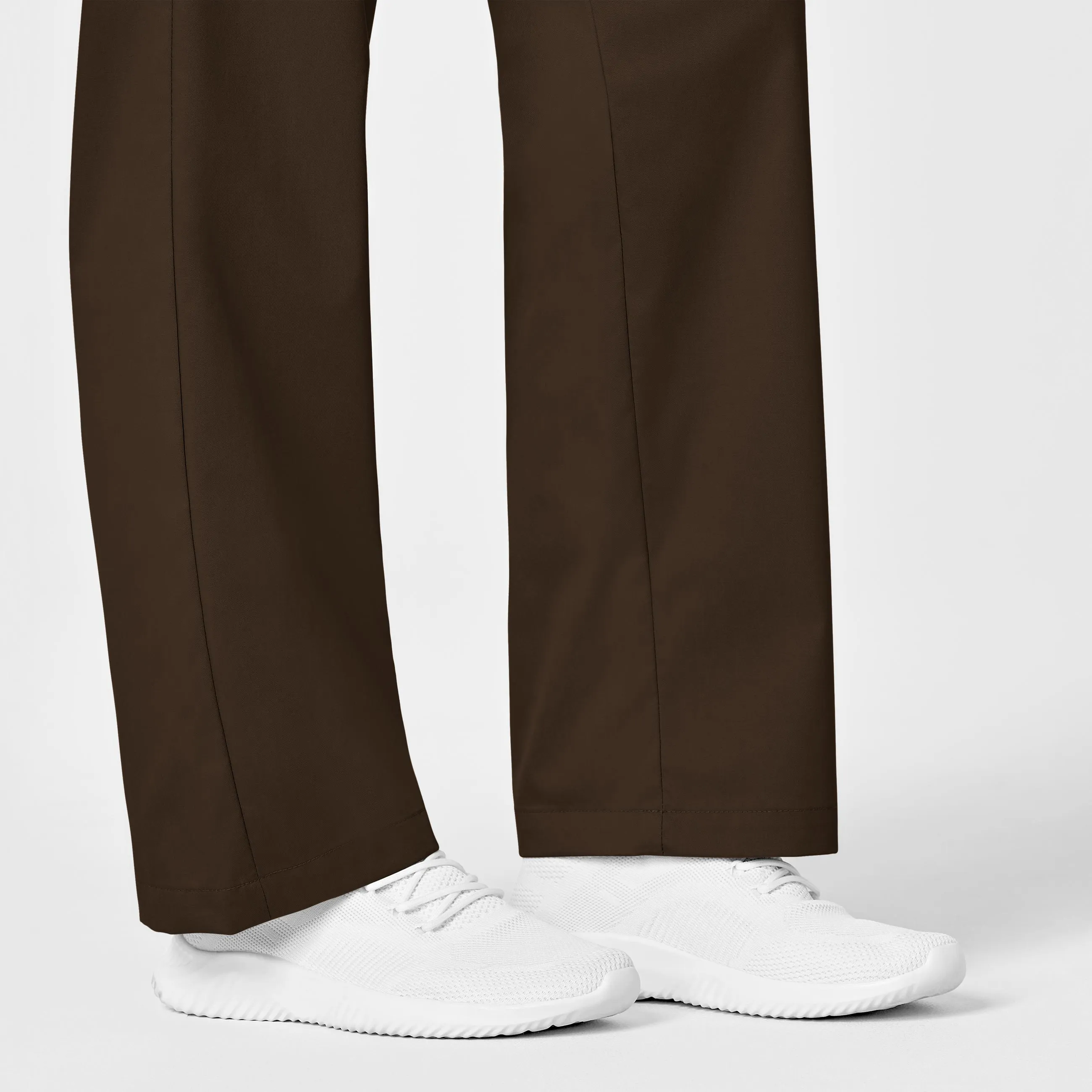 WonderWORK Women's Pull-On Cargo Scrub Pant - Chocolate