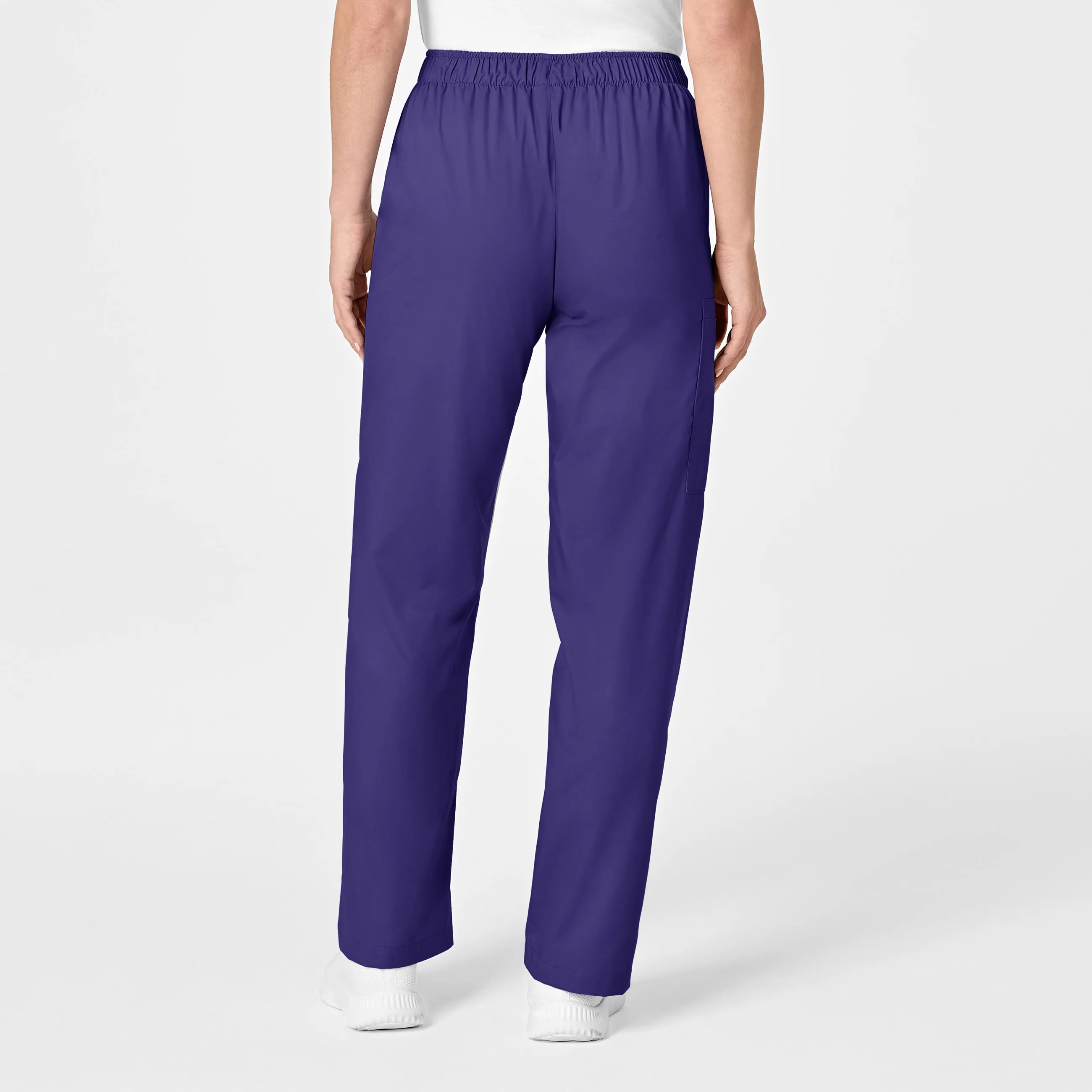 WonderWORK Women's Pull-On Cargo Scrub Pant - Grape