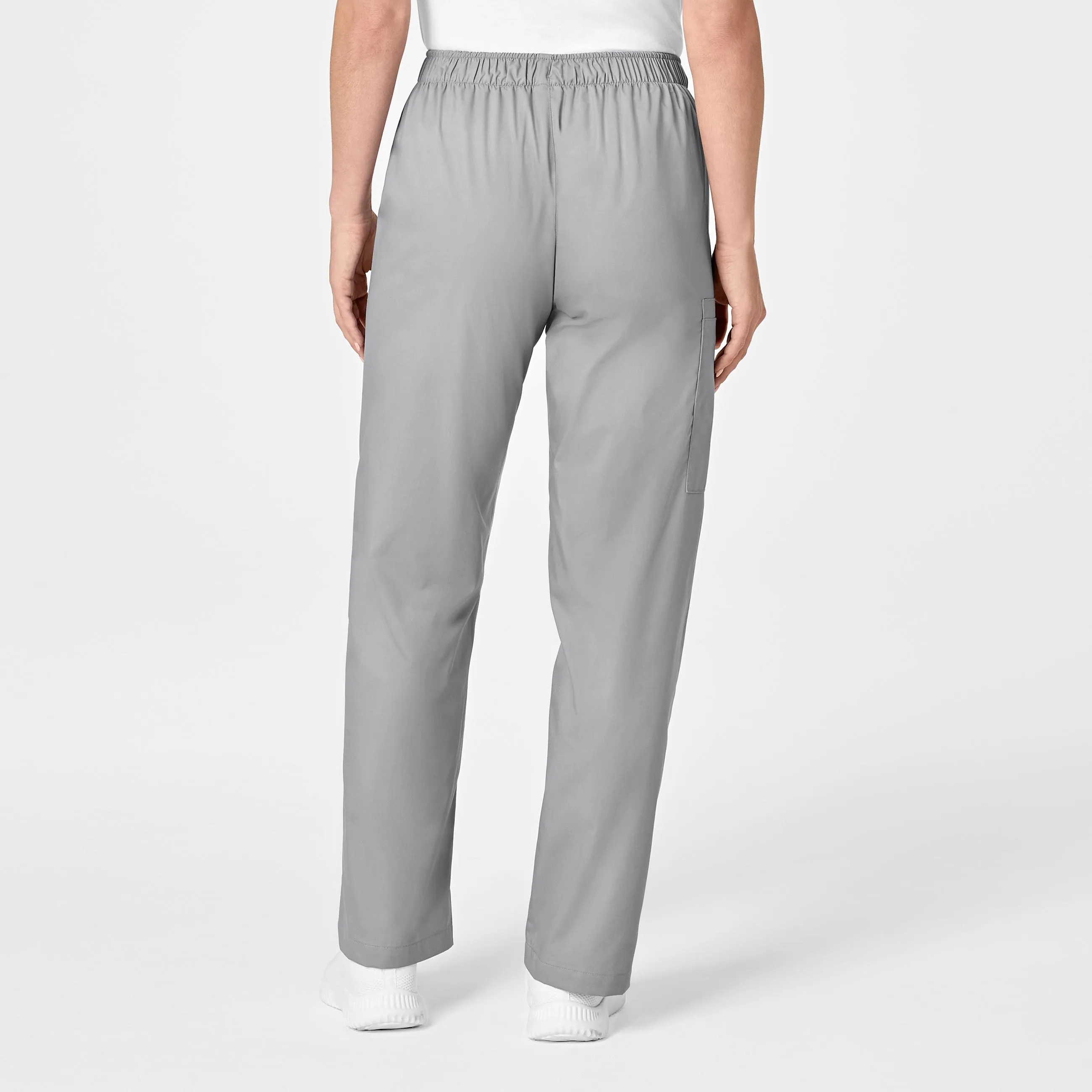 WonderWORK Women's Pull-On Cargo Scrub Pant - Grey