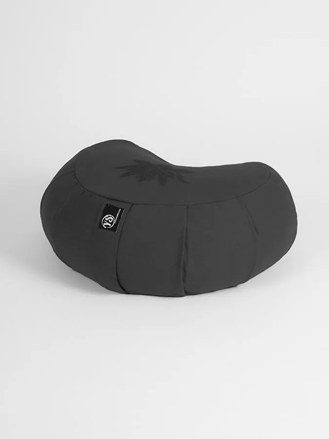 Yoga Studio GOTS Organic Cotton Crescent Lotus Zafu Buckwheat Cushion
